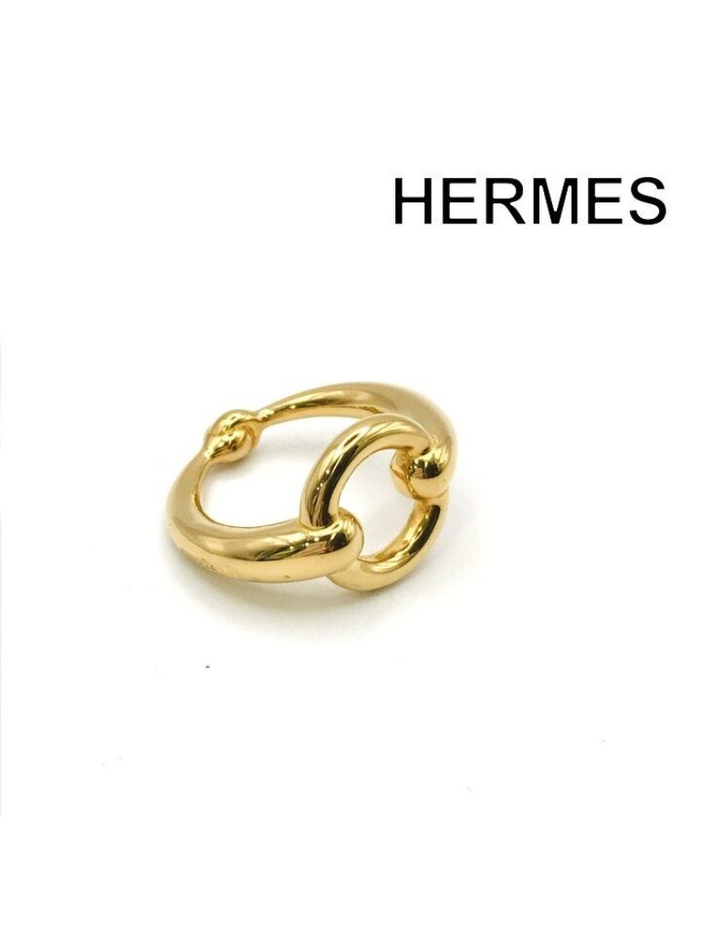 Hermes Scarf Ring Hmmz Gold